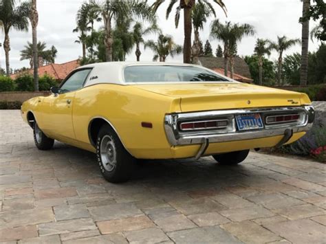 1972 Dodge Charger Se Brougham Top Banana Yellow Southern California