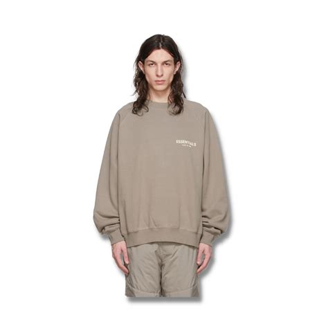 Fear Of God Fog Essentials Crewneck Desert Taupe Ss22 Kicking It Up