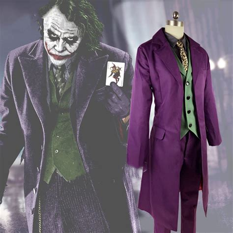 Buy Yycher Heath Ledger Cosplay Suit Halloween Mens Movie The Dark