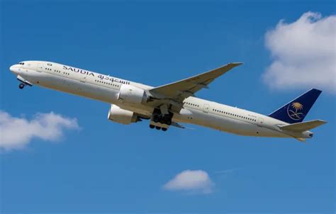 Wallpaper Boeing, 777-300ER, Saudi Arabian Airlines for mobile and desktop, section авиация ...