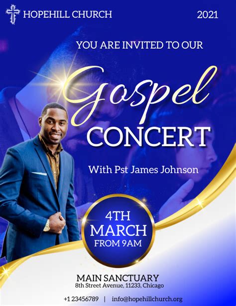 Gospel Concert Flyer Postermywall