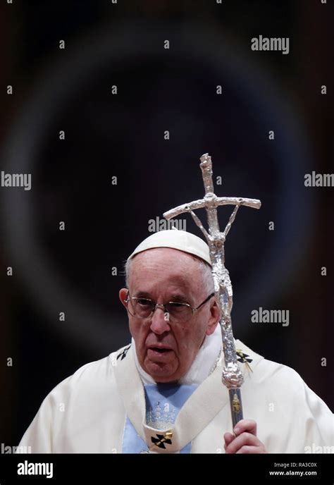 Vatican City January 1 2019 Vatican City Holy See Pope Francis