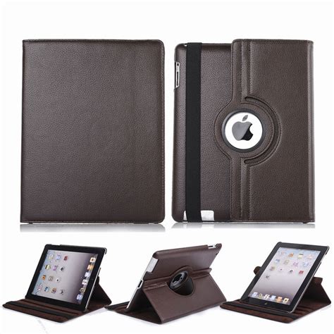 For Apple Ipad Air Smart Folio Pu Leather Rotating Case Stand