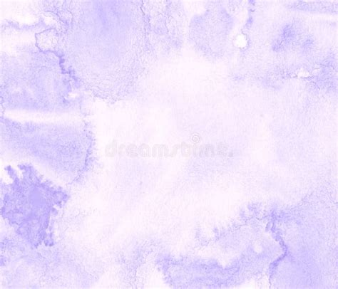 Lilac Pastel Watercolor Frame With Torn Strokes And Stripes Abstract