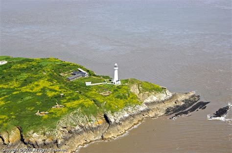 Flat Holm Lighthouse, Barry, Wales, United Kingdom