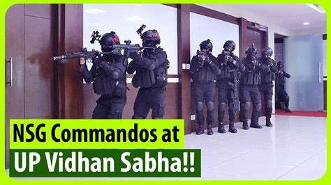 Watch Nsg Commandos Mock Drill In Front Of Cm Yogi Adityanath Youtube