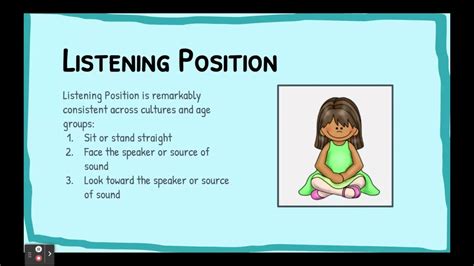 Lesson 3 Listening Position Grades 3 5 YouTube