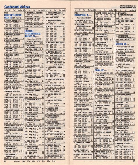 Airline Timetables