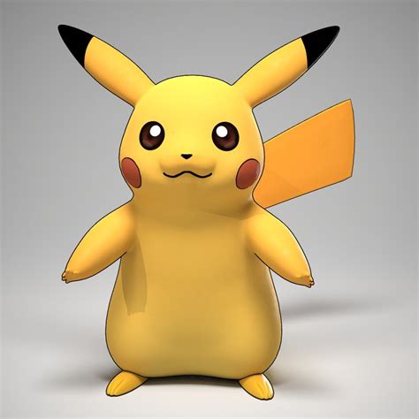 D Model Pikachu Pokemon