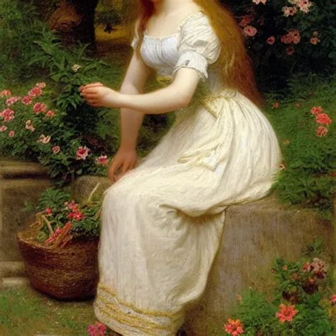 Summer Dress Girl In The Spring By Pierre Auguste Cot Stable