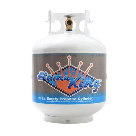 Flame King 20 Lbs Empty Propane Cylinder With Overflow Protection