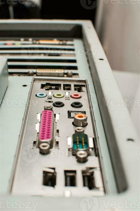 Back plate of motherboard 34869961 Stock Photo at Vecteezy