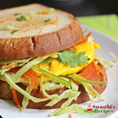 Fried Egg Sandwich Recipe Swasthis Recipes