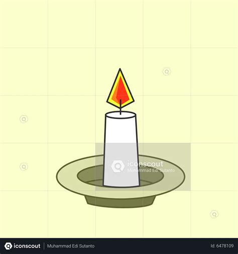 Candle Flame Animated Icon download in JSON, LOTTIE or MP4 format