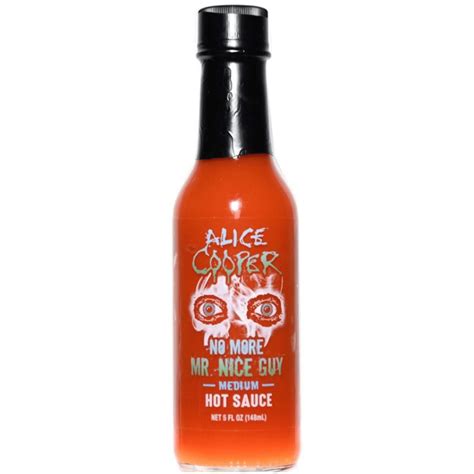 Hot Shots Hot Sauce Alice Cooper No More Mr Nice Guy Medium 5oz