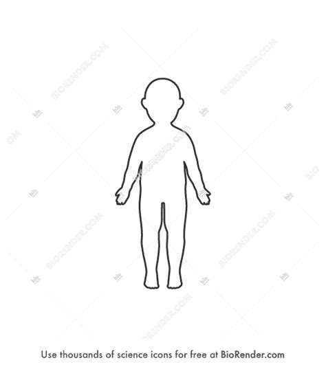 Free Human body outline (toddler) Icons, Symbols & Images | BioRender