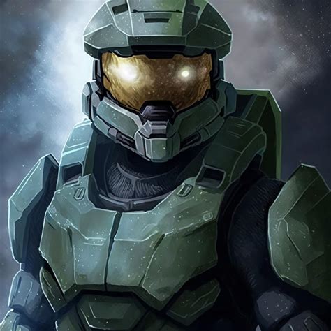 Master Chief Halo Digital Art by Creationistlife - Pixels