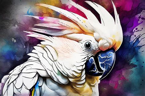 Beautiful Cockatoo Graphic By Ariyan Store Creative Fabrica