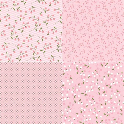 Pink floral patterns — Stock Vector © scrapster #63650457