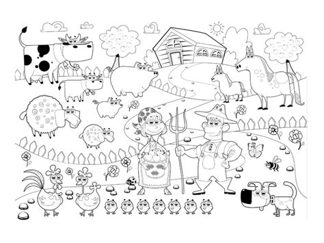 Coloriage Ferme Dessins Imprimer Gratuitement