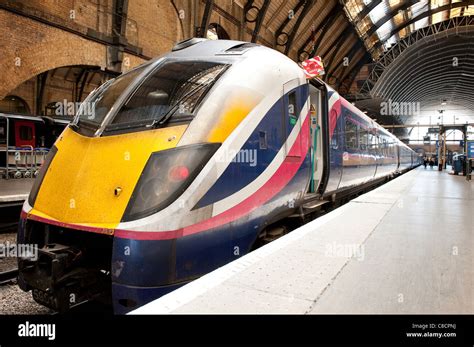 First Hull Trains Class 180 Adelante Passenger Train Waiting At Kings Cross Station London