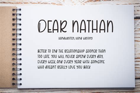 Dear Nathan Font by Anaya Studio · Creative Fabrica