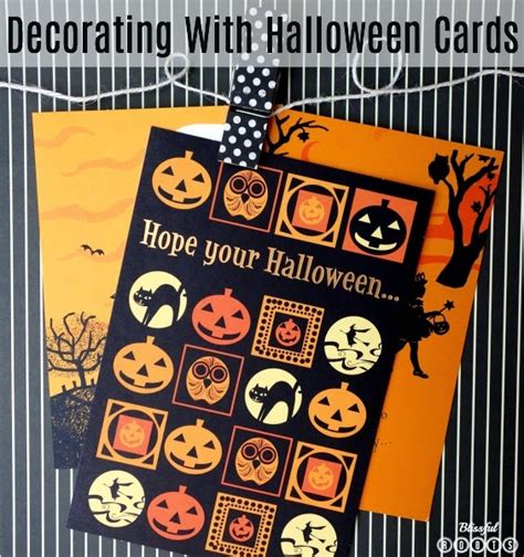 BLISSFUL ROOTS: Decorating With Halloween Cards