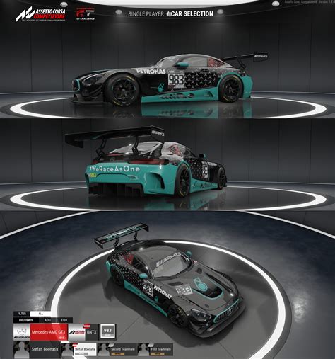 Mercedes AMG - Black Custom F1 Livery - WeRaceAsOne : r/ACCompetizione