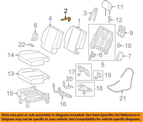 Exploring The Seat Parts Diagram Of The 2013 Toyota Sienna