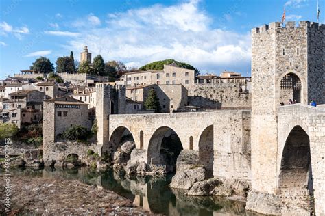 Medieval village of Besalú Stock Photo | Adobe Stock