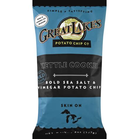 Great Lakes Potato Chip Potato Chips Bold Sea Salt Vinegar Kettle