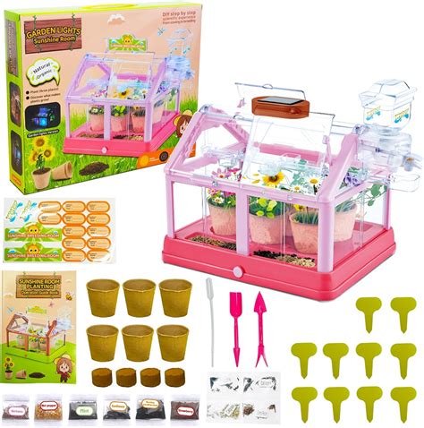 Amazon.com: EXBEPE Kids Plant Growing Kit Greenhouse Growing Set