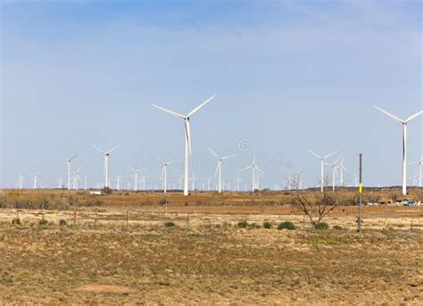 Wind Turbines On Wind Farm In West Texas Stock Photo Image Of Power