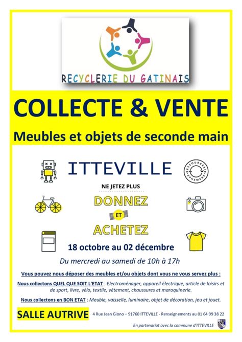 Recyclerie Ph M Re Itteville Du Octobre Au D Cembre