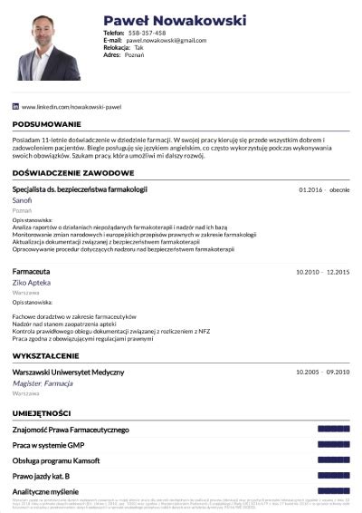 Puste CV do wypełnienia PDF Ciekawe CV