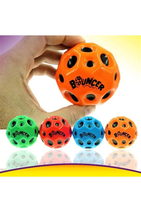 LRS STORE Yükseğe Zıplayan Delikli Bouncer Ball Space Ball Süper Uzay ...