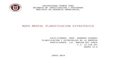 Mapa Mental Planificacion Estrategica 2 Pptx Powerpoint