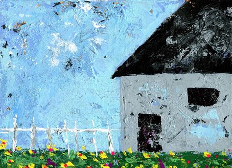 Country House Acrylic Painting on Canvas 9x12x.5 Farmhouse - Etsy