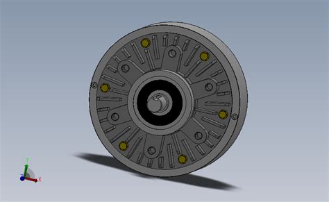 Fz型单出轴、止口支撑、自然冷却磁粉制动器[fz3] Solidworks 2018 模型图纸下载 懒石网