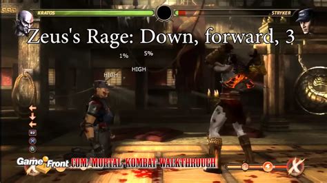 Mortal Kombat Walkthrough - Kombatant Strategy Guide - Kratos ...