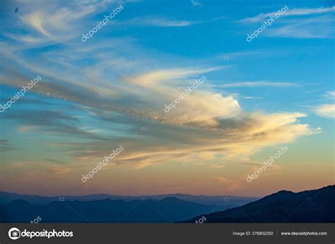 Spectacular Sunset Soft Clouds Desert Stock Photo by ©Hackman 376802250