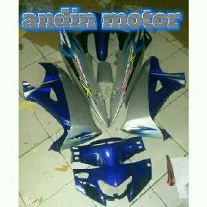 Jual Body Honda Karisma X Fullset Warna Silver Biru Plus Striping Di