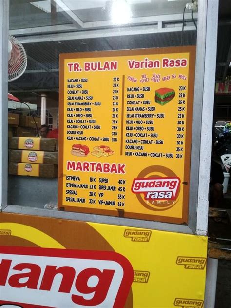 Carta Del Restaurante Martabak Gudang Rasa Macasar Jl Antang Raya No