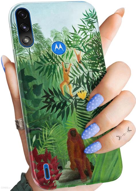 Hello Case Etui Do Motorola Moto E7 Power Henri Rousseau Pejzaż Malarz Obudowa Etui Na Telefon