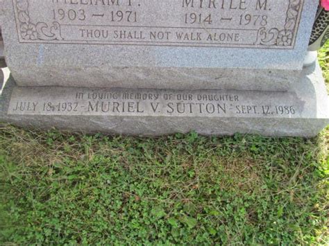 Muriel Virginia Cope Sutton 1932 1986 Find A Grave Memorial