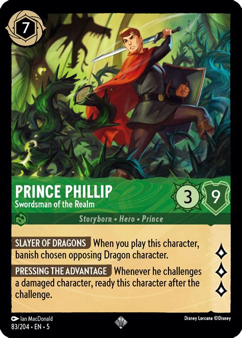 Prince Phillip Swordsman Of The Realm Mushu Report Lorcana Wiki