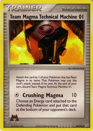 Team Magma Technical Machine Ex Team Magma Vs Team Aqua