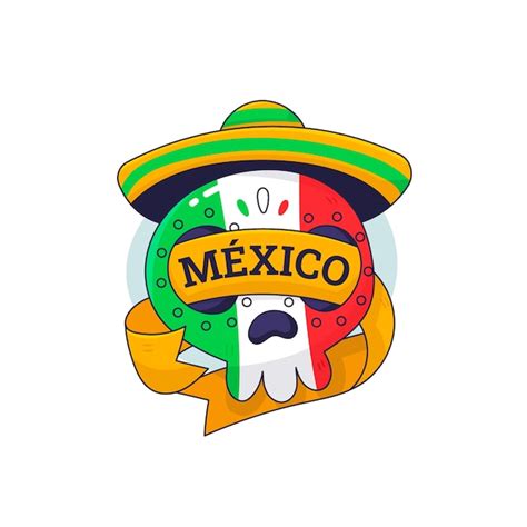 Free Vector Hand Drawn Mexico Logo Design