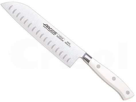 Cuchillo Santoku Alveolado Riviera Blanco De Arcos Cat Logo