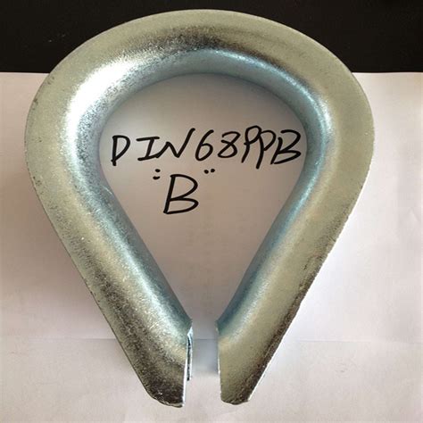 Galvanized Steel Din B Wire Rope Thimble China Din B Rigging